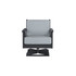 Chloe Swivel Rocker with Mist Cushion in Black Finish [Mist][Black]