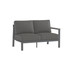 Darcy Right Arm Loveseat Section in Coastal Grey Finish with with Carbon Cushions [Coastal Grey][Carbon]