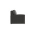 Caroline wicker Left Loveseat Section in Caviar finish with Carbon cushions [Caviar][Carbon]