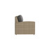 Caroline wicker Left Loveseat Section in Sand finish with Carbon cushions [Sand][Carbon]