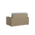 Caroline wicker Loveseat in Sand finish with Mist cushions [Sand][Mist]