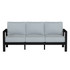 Alex Sofa in Black Poly lumber frame color with Mist cushions with white welt [Black][Mist]