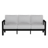 Alex Sofa in Black Poly lumber frame color with Slate cushions with white welt [Black][Slate]