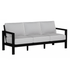 Alex Sofa in Black Poly lumber frame color with Slate cushions with white welt [Black][Slate]