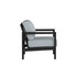 Alex Lounge Chair in Black Poly lumber frame color with Mist cushions with white welt [Black][Mist]