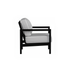 Alex Lounge Chair in Black Poly lumber frame color with Slate cushions with white welt [Black][Slate]