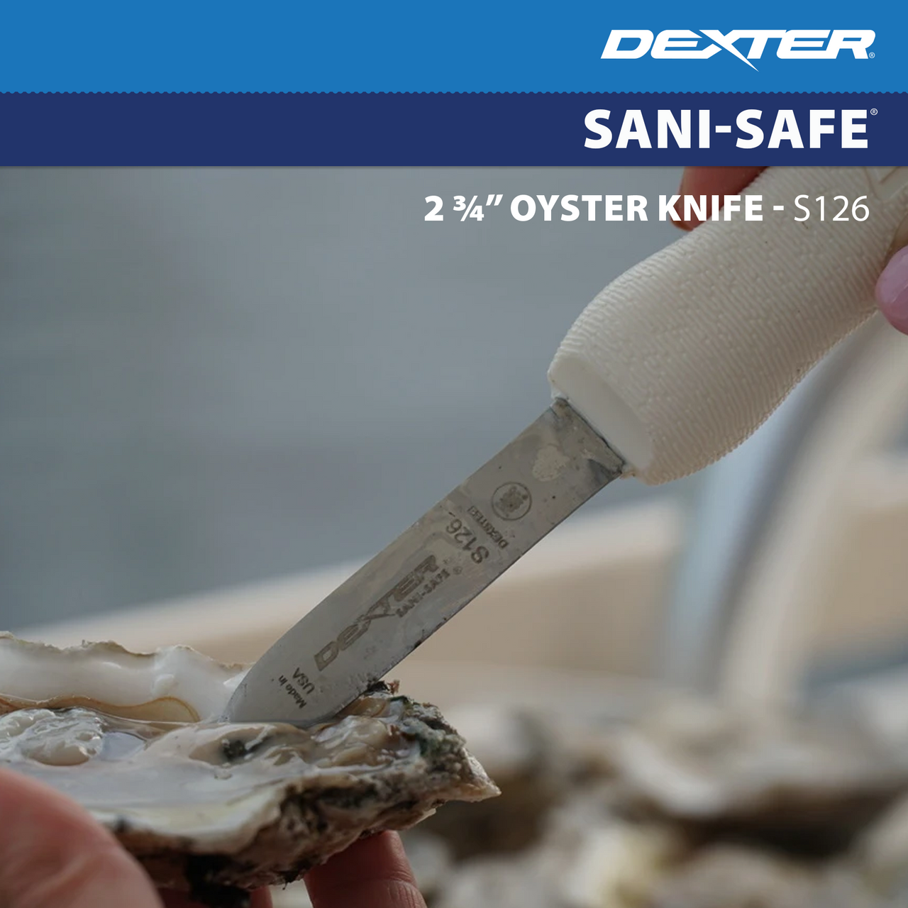 S126 2 3/8 inch Sani-Safe Providence Pattern Oyster knife
