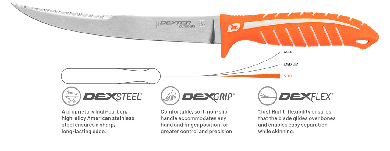 Dexter DX8S Dextreme Dual edge blade fillet knife