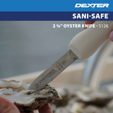Dexter S126 oyster knife has a tip designed for easily shucking oysters