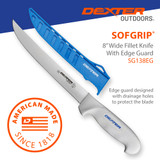 SG138 Fillet Knife, American Made, Includes Sheath