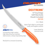 DX10S Dextreme Knife, stainless steel blade, corrosion resistant