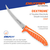 DX6F Fillet Knife, comfortable, non-slip handle