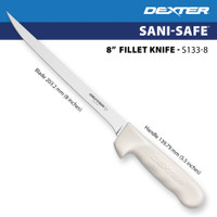 S133-8 fillet knife dimensions