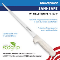 100% recycled, textured polypropylene handle for grip, durability, and comfort.