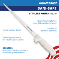 High-carbon, stainless steel blade for a sharp and long-lasting edge