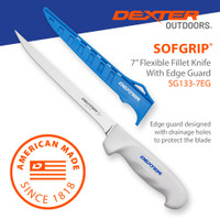 SG133-7EG fillet knife, American Made, includes sheath