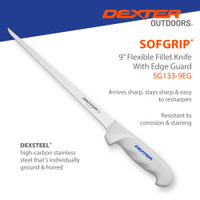 SG133-9EG fillet knife, stainless steel, corrosion resistant