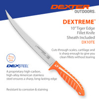 DX10TE Tiger Edge Dextreme, high-carbon, high-alloy stainless steel blade