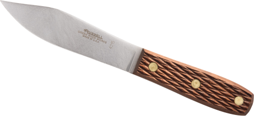 Green River 4215 carbon steen, wood handle fis and hunting knife