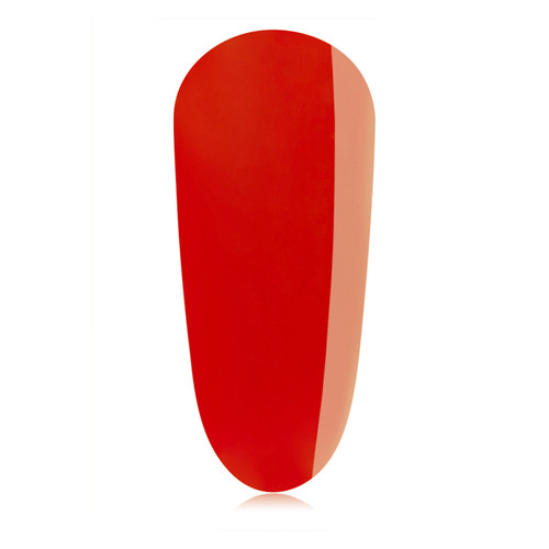 Stand out, bold scarlet nail swatch from The GelBottle Inc.'s "Iconic Mini" gel polish