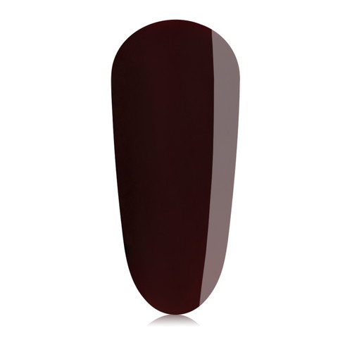 Manor Mini by The GelBottle Inc. displayed as a gel swatch, highlighting its deep, elegant rouge noir color and mirror-like shine.