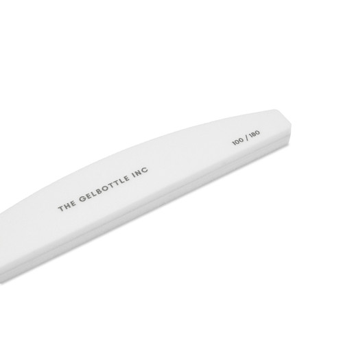 100/180 White Half Moon Nail Buffer 5 Pack_Essentials_2