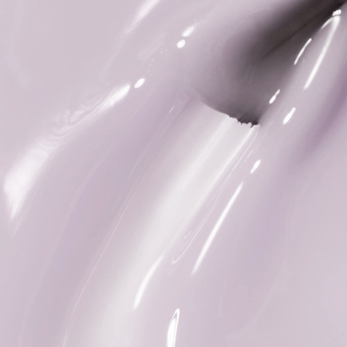 Nail brush sweeping through Skye Hard BIAB from The GelBottle Inc - a soft, cool-toned lavendar with HEMA-free and TPO-free formula