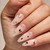 Gold Heart Outlines Studio Nail Decals