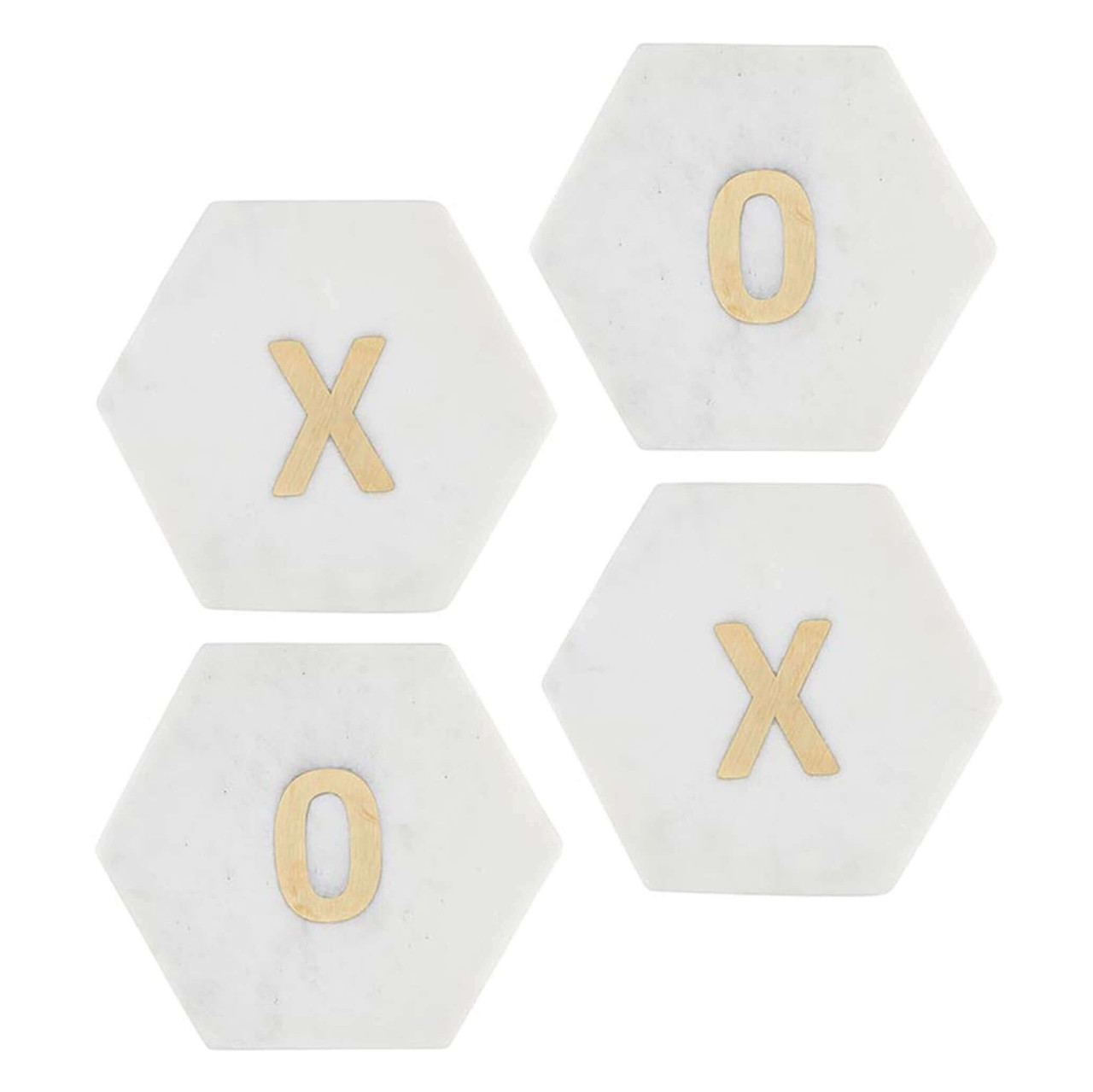 Santa Barbara Designs XOXO Marble Coasters