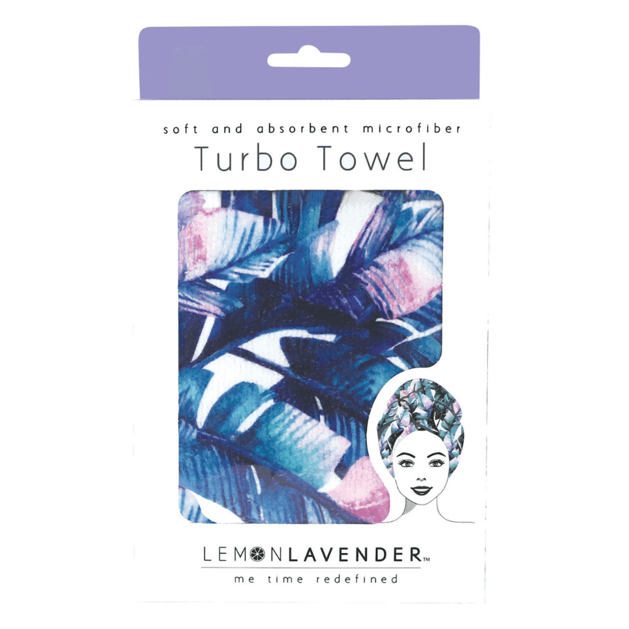 Lemon Lavender Turbo Towel Purple Paradise