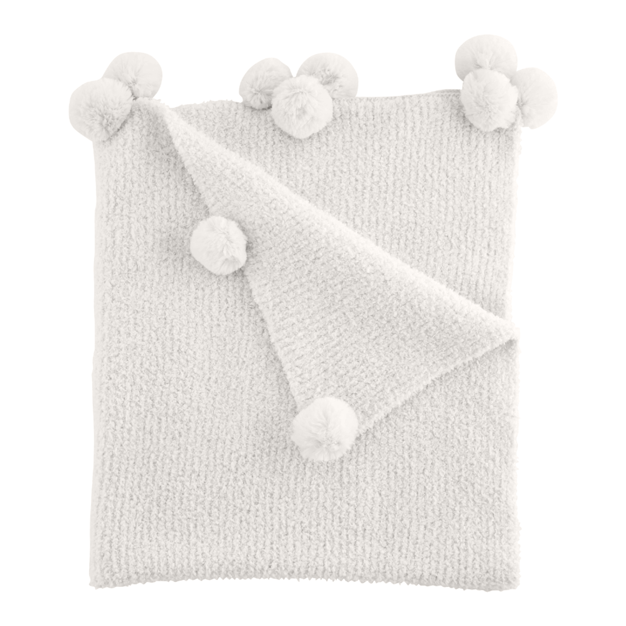 Mud Pie Chenille Ivory Baby Blanket