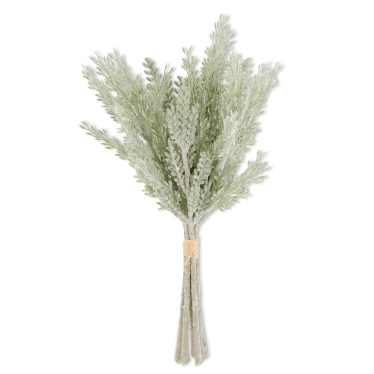 K & K Interiors Soft Green Flocked Mixed Pine Bundle