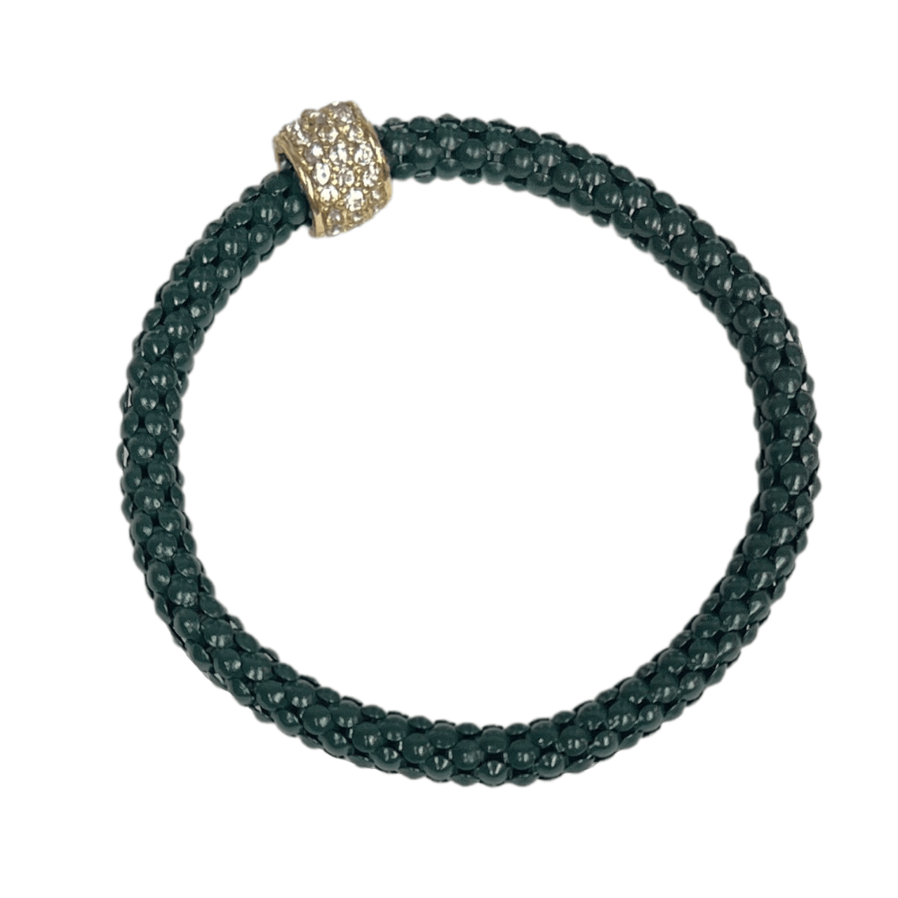 Lou & Co Stretch Snake Chain Bracelet Green