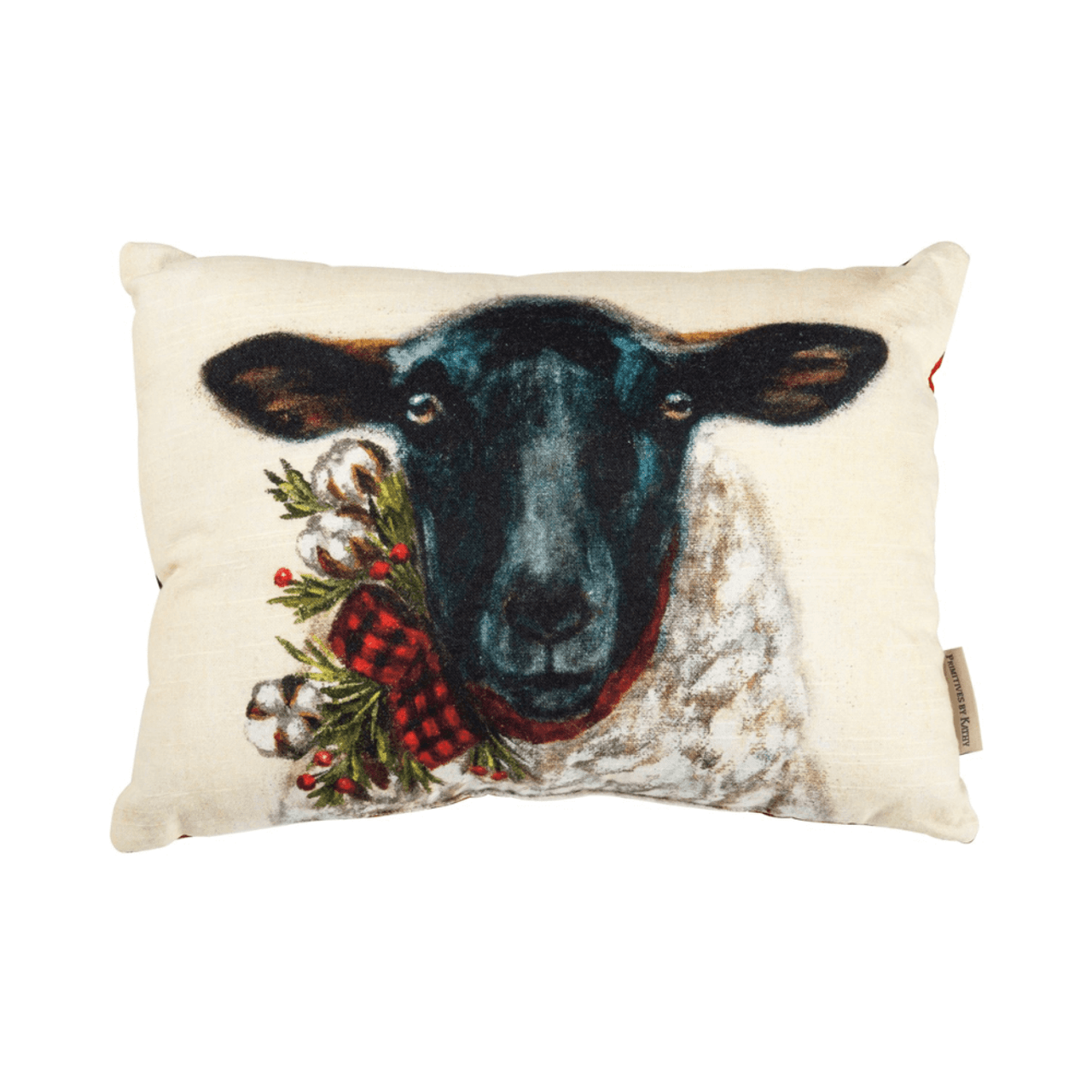 Primitives By Kathy Christmas Sheep Pillow