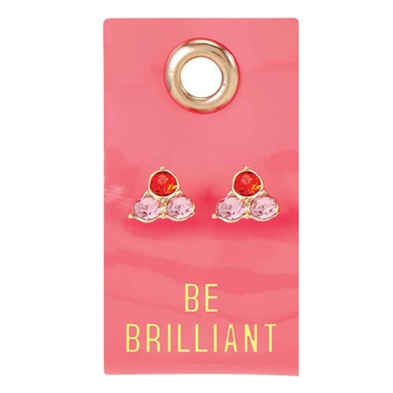 Santa Barbara Gemstone Earring Be Brilliant Pink Red