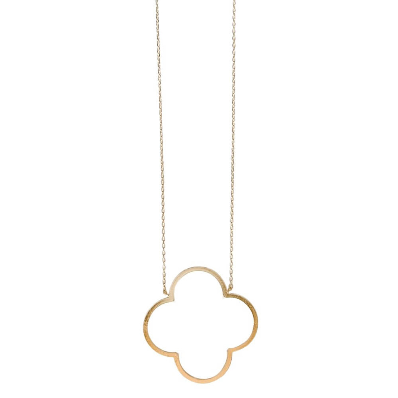 Lucky Clover Necklace, 18K Gold Plated - VCA Inspired Design – Lumière