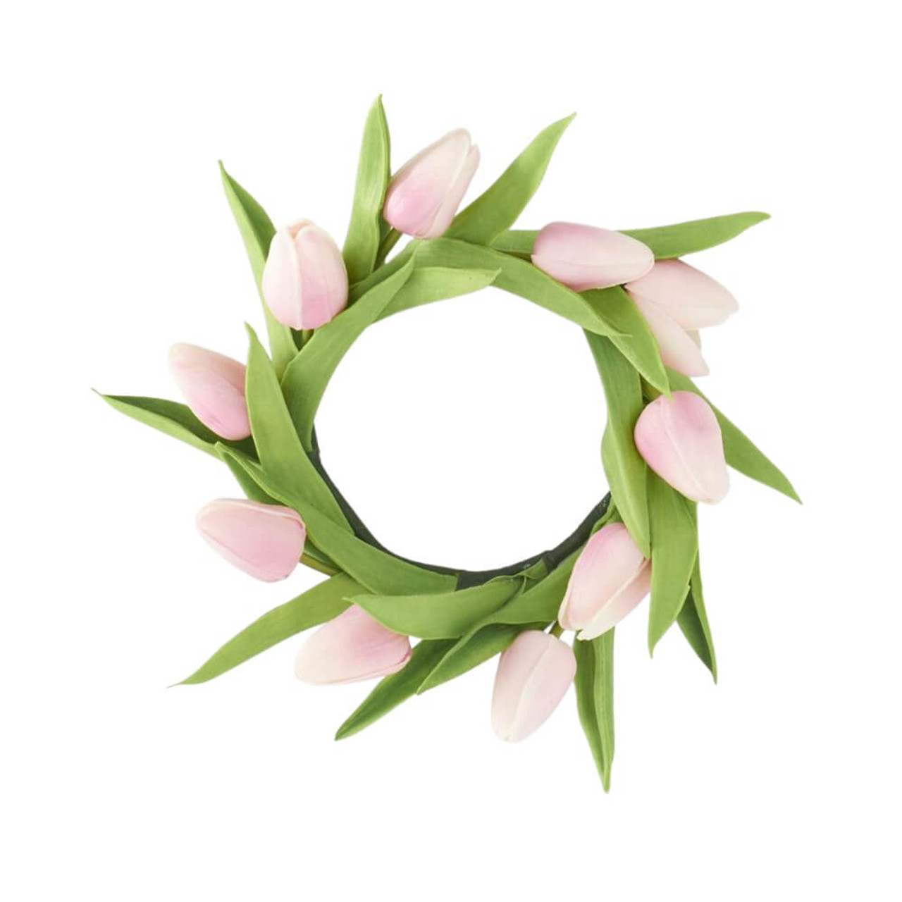 K & K Interiors Real Touch Tulip Candle Ring Pink