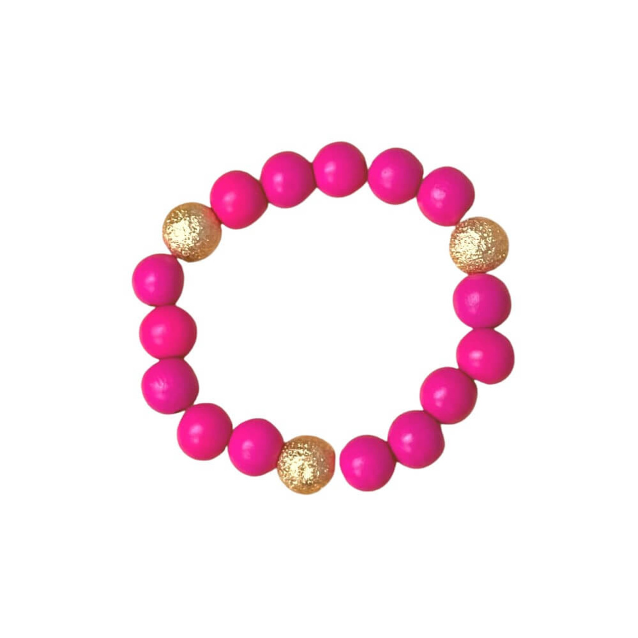 OKURT Hot Pink Pearl Bead 8MM Bubblegum Bead Elastic Bracelet Kid Bracelet  Women Bracelet Pet Bracelet - Etsy