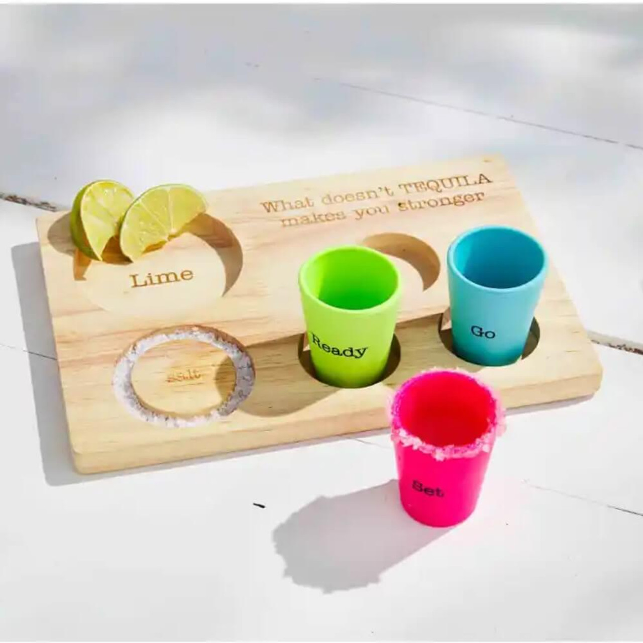 Mud Pie Tequila Shot Board Set