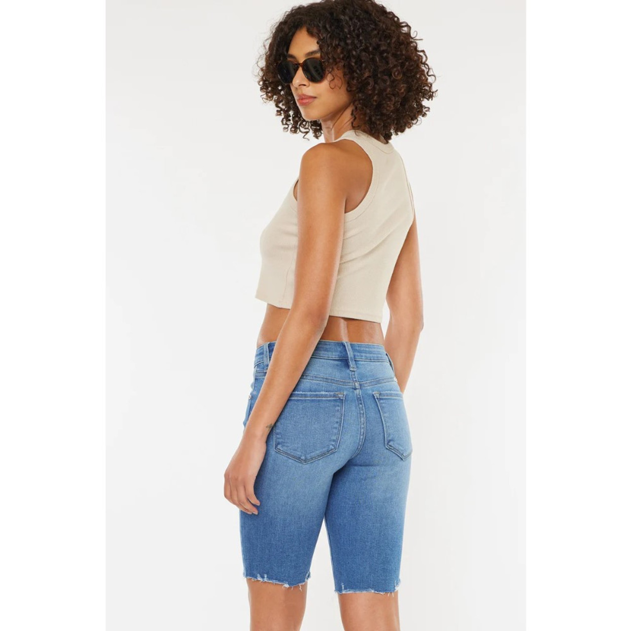 Kancan Dockweiler Mid Rise Bermuda Shorts