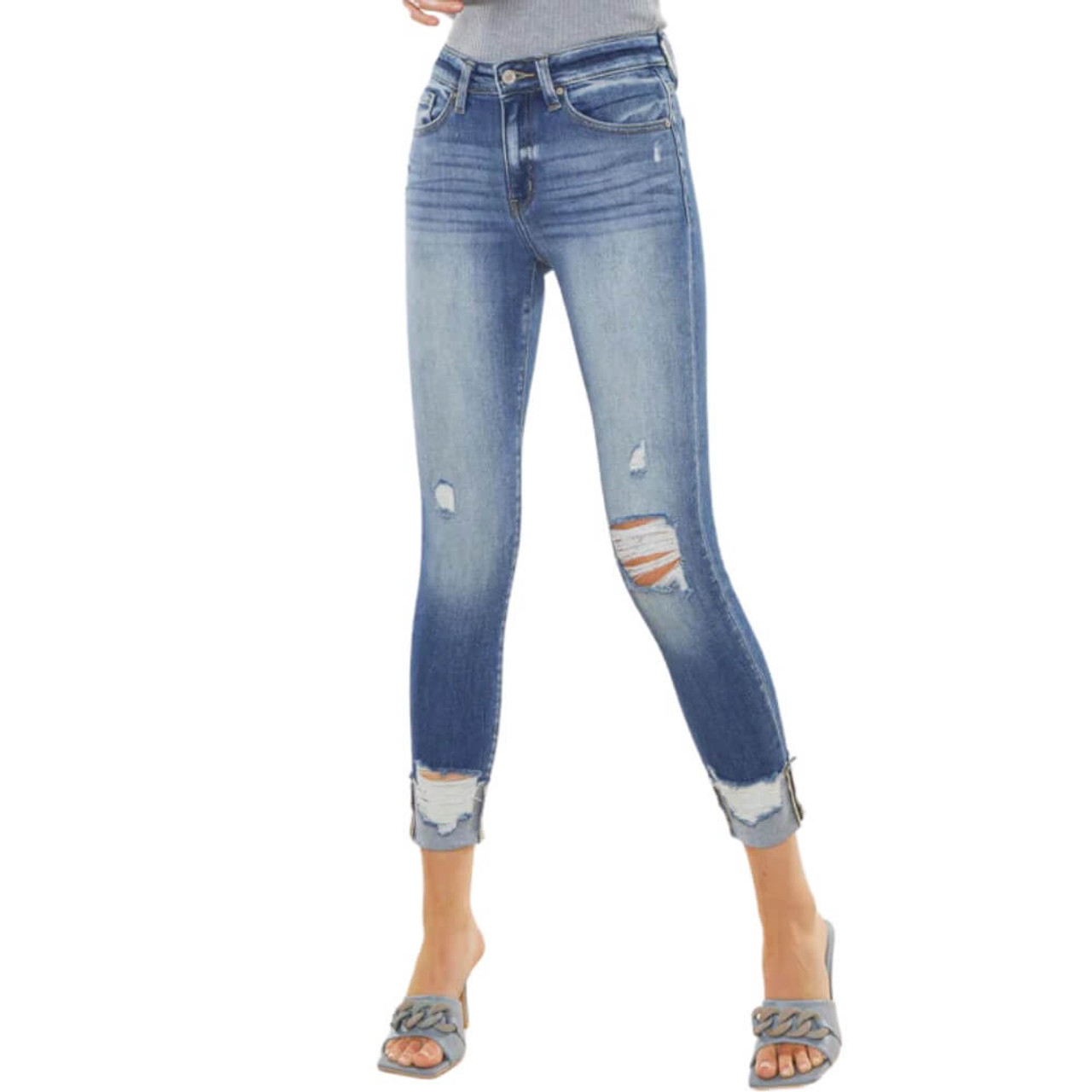 Kancan Cooper High Rise Ankle Skinny Jeans