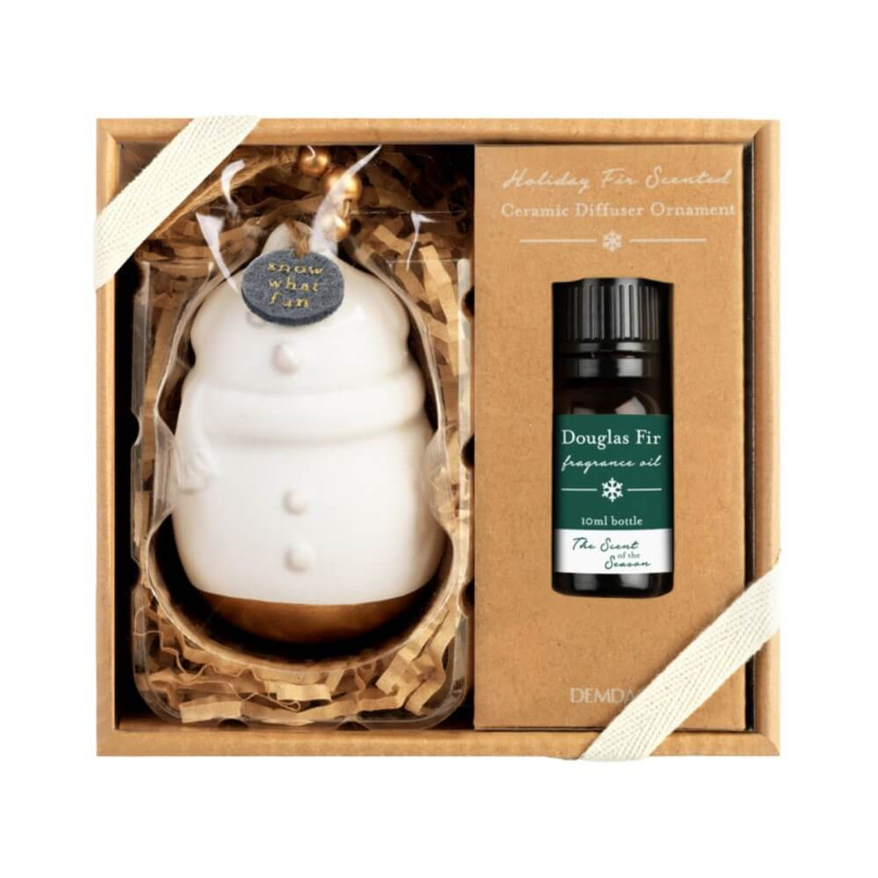 Demdaco Ceramic Fragrance Oil Diffuser Ornament Snowman