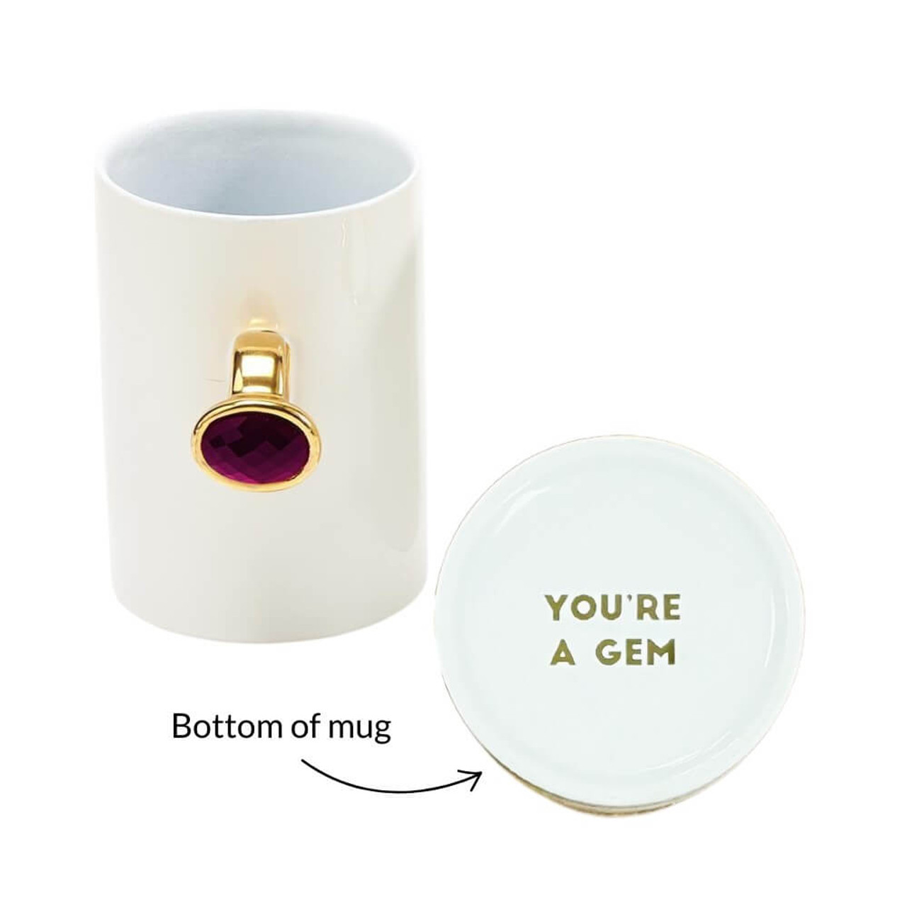 Two's Company Put A Ring On It Mug Pink You're a Gem