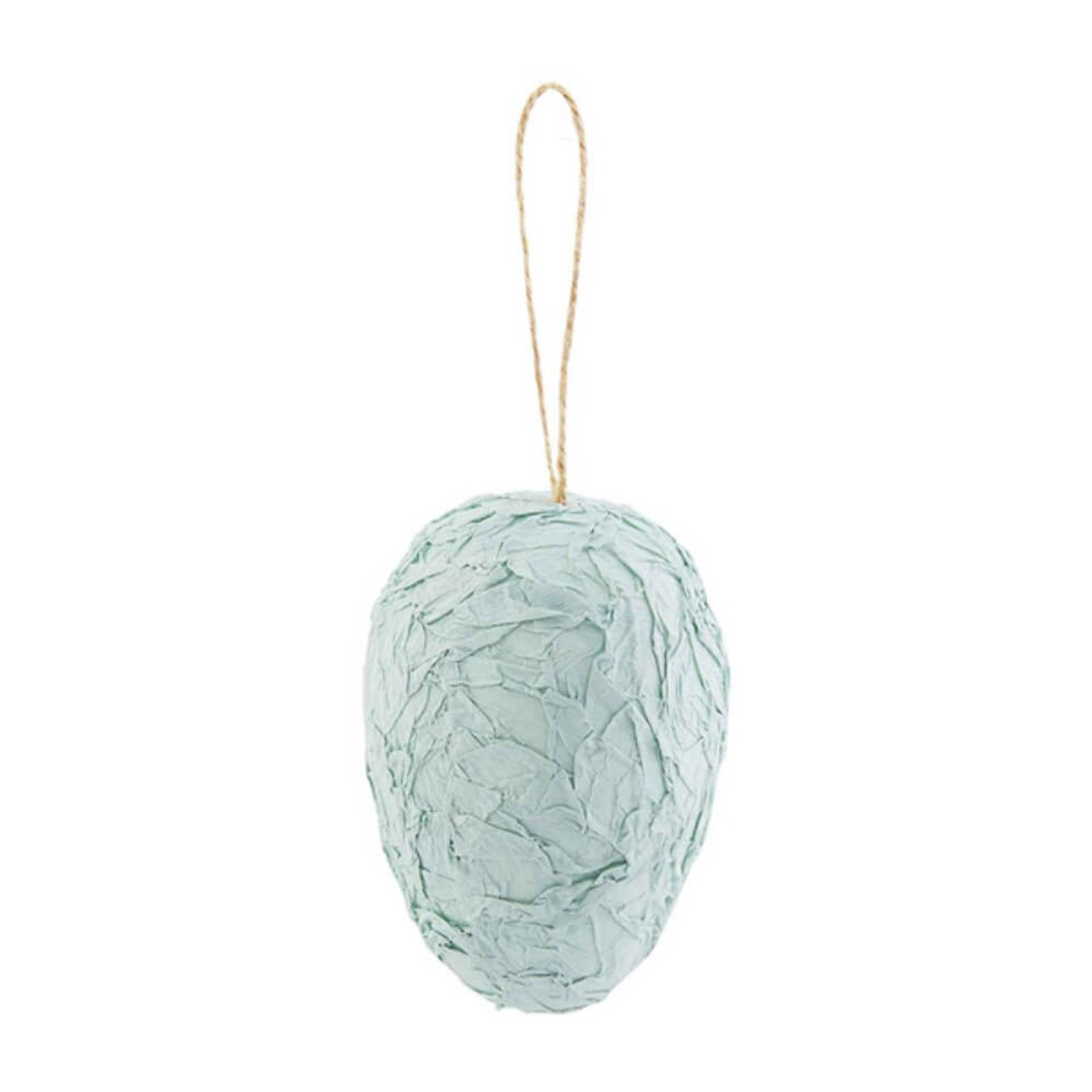 Mudpie Blue Decorative Tissue Paper Mache Egg