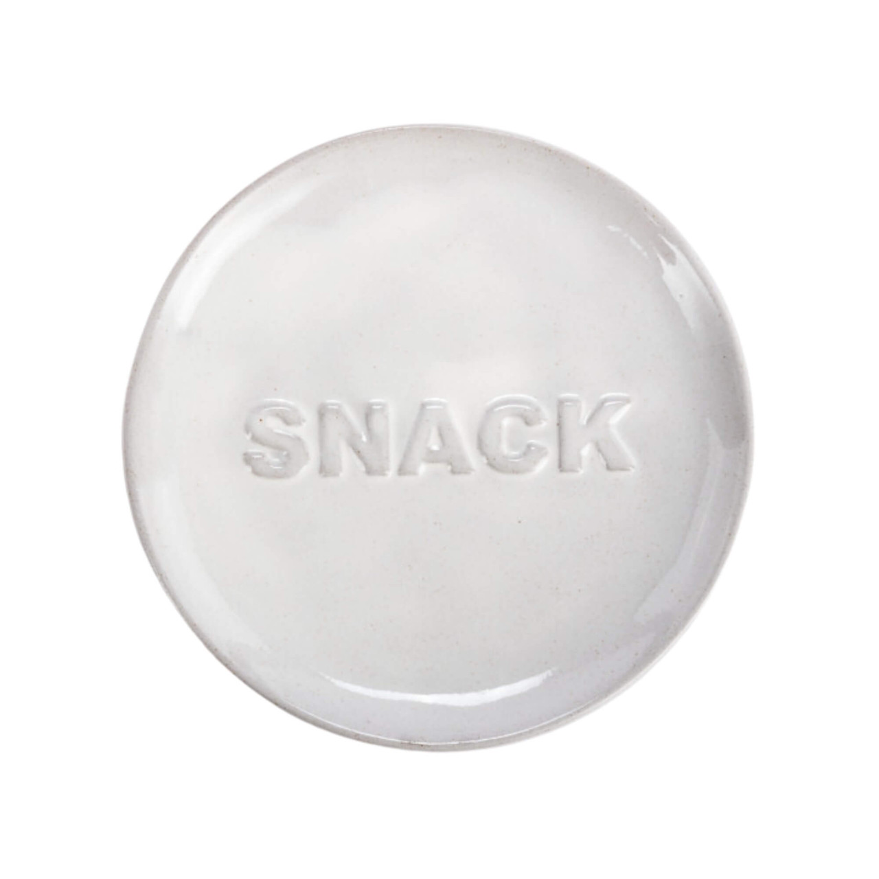 Demdaco Appetizer Plate Snack White