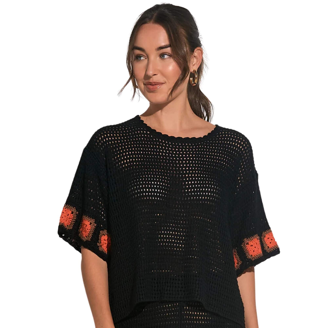 Elan Anaru Crochet Top