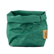UASHMAMA medium organic paper bags smeraldo