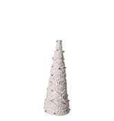 White, silver, bell 12" cone tree