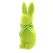 One Hundred 80 Degrees Flocked Button Nose Bunny Lime