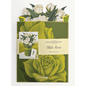 Fresh Cut Paper Pop-Up Flower Bouquet White Roses